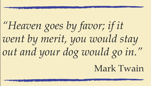 Mark Twain dog quote