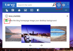 bing desktop: images don't display