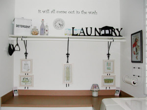 Idea spotlight... A fun Laundry room idea