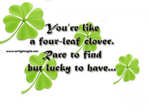Awesome Clover Quote - 
