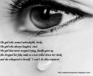Sad Crying Eyes With Quotes Sad quotes with sad pictures