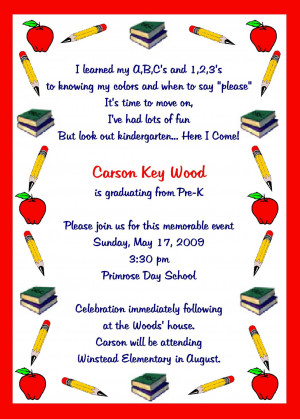 kindergarten graduation invitations template L1O2GIEc