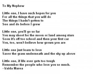 great nephew poem