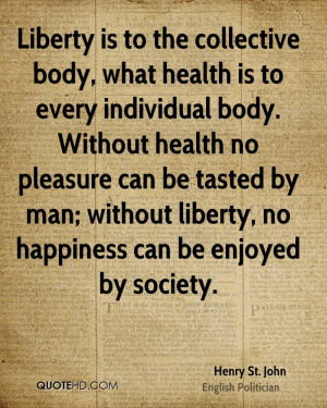 Henry St. John Health Quotes