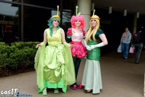 Slime Princess, Wildberry Princess and Turtle Princess cosplay