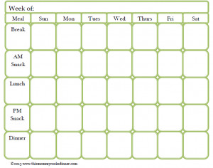 Search Results for: Free Printable Meal Planner Template