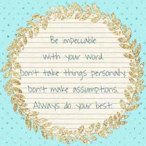 ... Four Agreements, Brass, Daily, Plaques, Inspiration Quotes, Don Miguel
