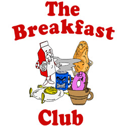 Cartoon Breakfast Food Breakfast club food t-shirt