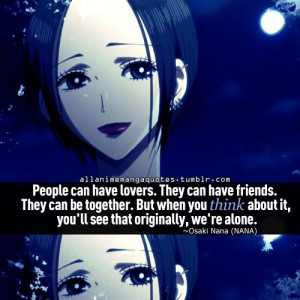 Nana Quotes Nana osaki quote manga anime