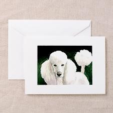 White Standard Poodle Greeting Cards (Pk of 10 for