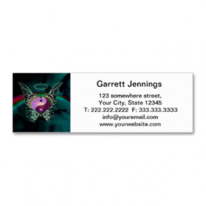 Yin Yang, Angel Wings and Heart Double-Sided Mini Business Cards (Pack ...