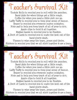 Teacher's Survival Kit