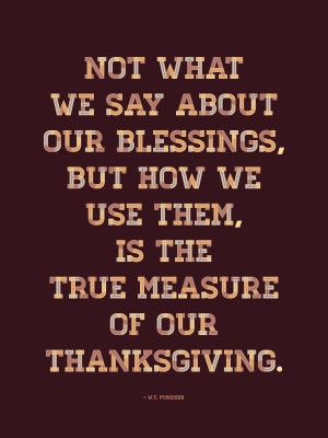 words: thanksgiving