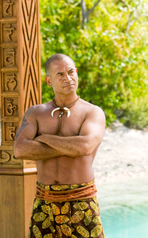 This guy in Couples Retreat. He's Maori, I think he could kill you ...