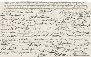 John Hancock Signature Declaration of Independence
