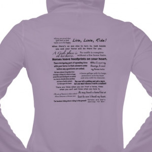 Lavender Horse Quotes Pullover