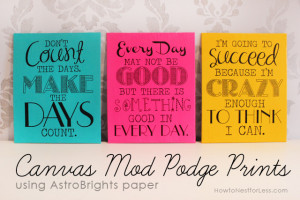 Back to School Inspirational Canvas Prints {free printables}