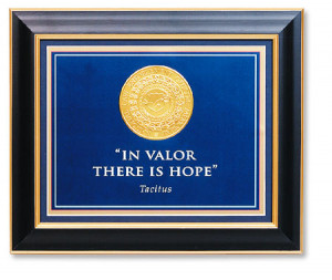 ... Memorial center medallion features the quote, 