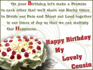 Happy Birthday Quotes For Cousin Sister Happy birthday to a lovely