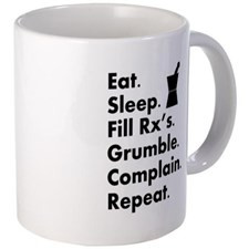 pharmacy eat sleep grumble.PNG Mug for