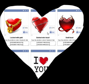 Touching Love Emoticons, Smileys And Quotes For Facebook Chat