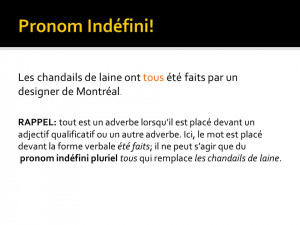 Les chandails de laine ont tous été faits par un designer de ...