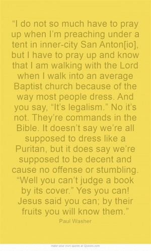Paul Washer modesty quote