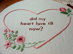 Romeo & Juliet Act I, Scene V - Romantic Quote - Embroidery Pattern ...