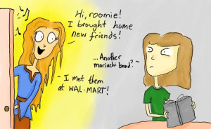 The studious roommate