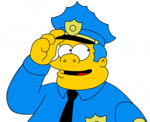 Characterz UK fancy dress costumes - The Simpsons Chief Wiggum T