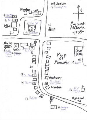 MAP OF MAYCOMB, ALABAMA