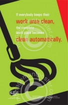 Automatic cleanliness posters