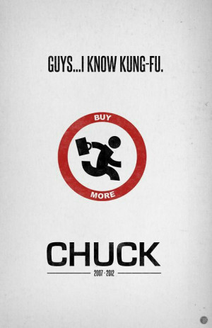 Chuck Minimalist serie poster tv show