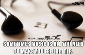Music quote via www.IamPoopsie.com