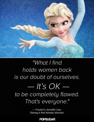 Wise words from Frozen's director! #quotes #inspirational #Frozen