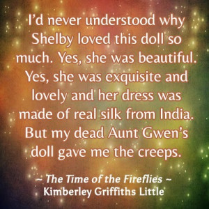 Of course, there's a beautiful doll with icy blue eyes, a curse, a ...