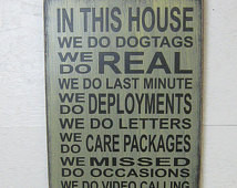 Military Subway Sign In this House We Do Great Gift for military ...