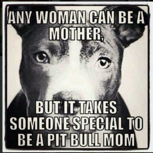 Pit bull mom