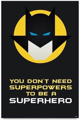 Home > Bluegape Batman Superhero Quote Poster (Medium)
