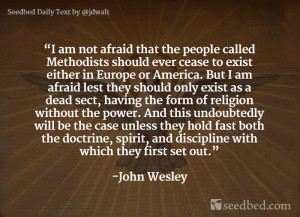 John Wesley, founder and leader of the once (Apple-esque) Methodist ...