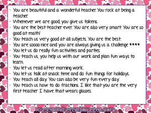... of love during teacher appreciation week. I hope all of you did too