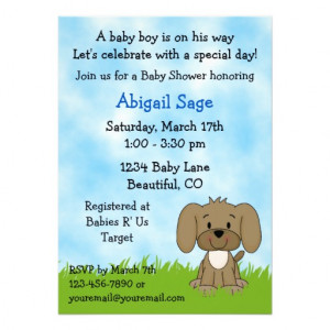 Cute Baby Boy Shower Invitation Sayings Pictures