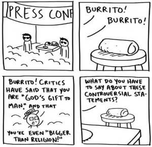 Funny Burrito B is for burrito, that's good