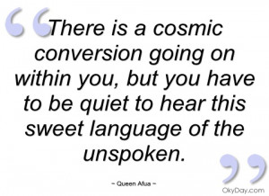 there is a cosmic conversion going on queen afua