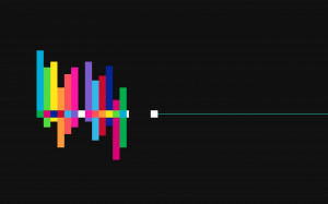 Colorful Sound Waves Wallpaper 2560X1600