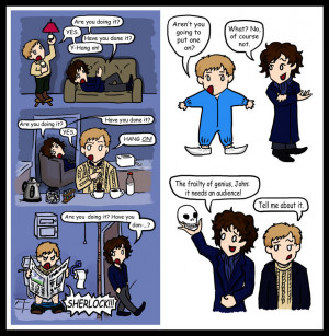 Sherlock doodles: A Funny Pair by blackbirdrose