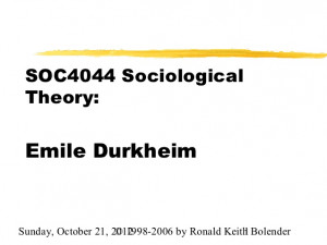 Durkheim Rules Of Sociological Method Emile durkheim