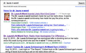 Dr. Laura, Associated Content and the Googledammerung