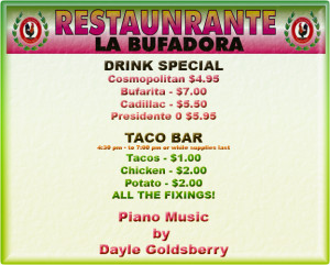 Taco Tuesday @ La Buf 1/14/2014