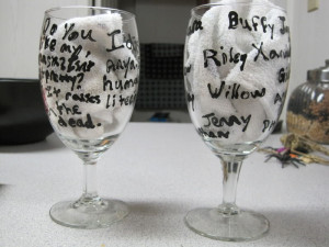 Wine Glass Quotes The bronze coffee mugs!
